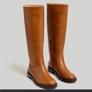 Leather Wide Calf Boots